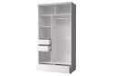 Шкаф-купе 2-дверный Mod 123,2х239х62 см, белый