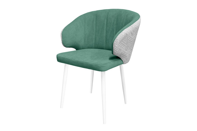 Изображение товара Стул Лион 58,5х83х56 см с велюровой обивкой и металлическими ножками