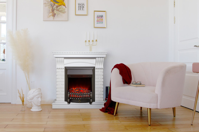 Каминокомплект RealFlame Jazz STD WT+ Fobos-S LUX BL SHB