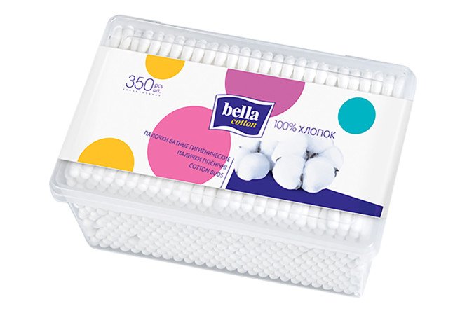 Изображение товара Ватные палочки для гигиены 350 шт. удобная упаковка