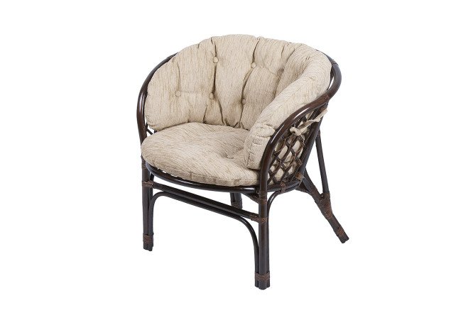 Изображение товара Кресло Багама 70х75х70 см с мягкими элементами и подушками стильное и комфортное