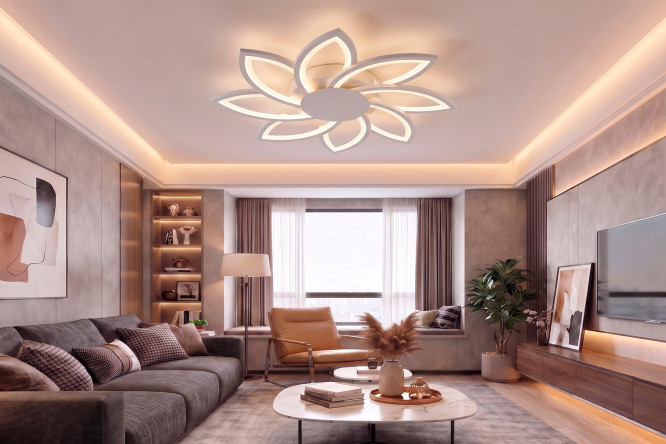 Люстра Natali Kovaltseva High-tech LED lamps 32 кв.м., 83x10x83 см, LED