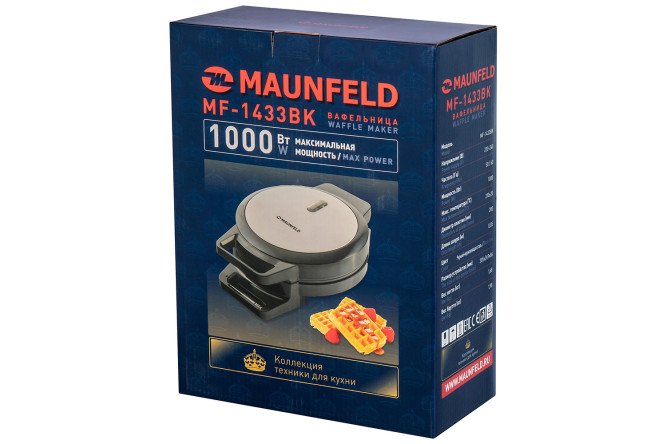 Фото 9 Вафельница MAUNFELD MF-1433BK