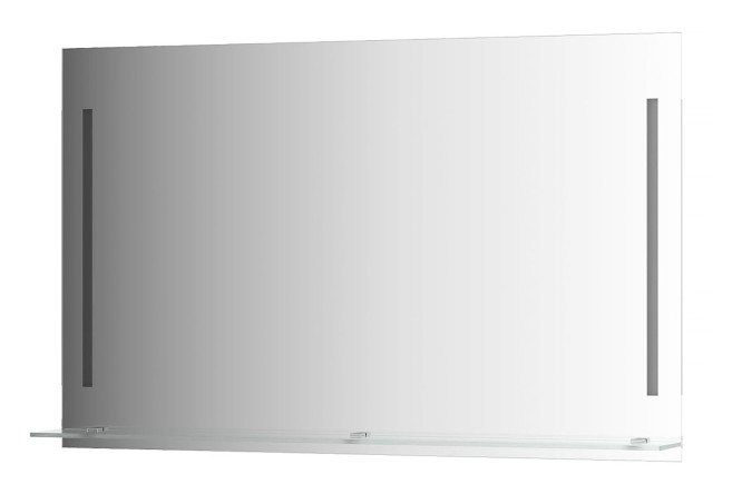 Изображение товара Зеркало настенное EVOFORM Ledline-S c полочкой и 2-мя встроенными LED-светильниками, BY 2167 120х75 см
