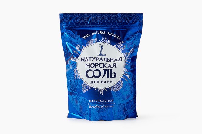 Изображение товара Морская соль для ванн Натуральная 1100 г