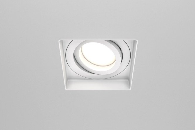 Светильник встраиваемый MAYTONI Downlight Atom 13x3.8x13 см, GU10