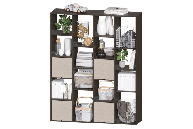 Изображение товара Стеллаж СТ 174В из ЛДСП, венге, 142,6x177,6x39 см