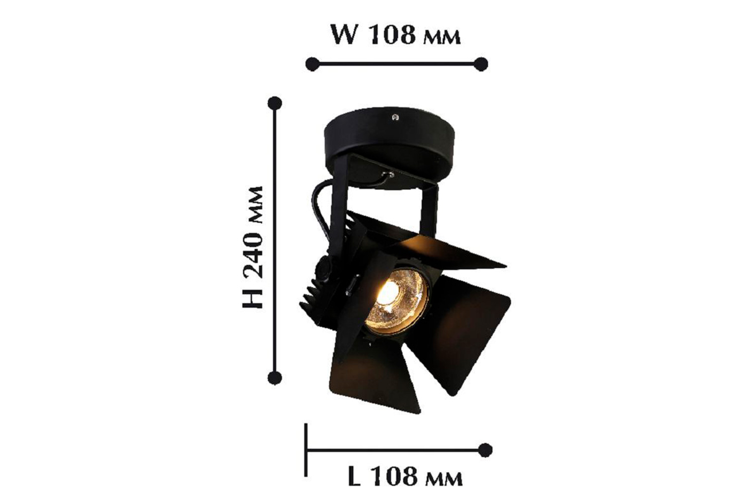 фото Светильник потолочный led projector hoff