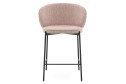 Стул барный Stool Group Тисдейл 56х94.5х56 см, цвет обивки розово-персиковый, ножек чёрный