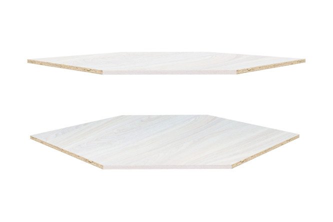 Изображение товара Комплект полок для каркаса Оскар 2 шт из ЛДСП размер 93х93 см