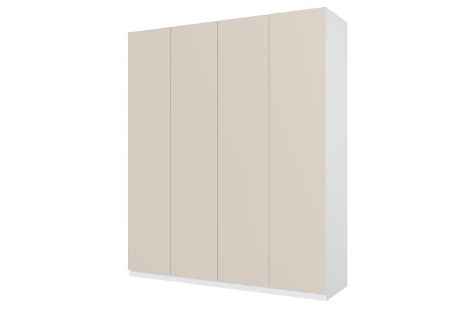 Изображение товара 4-дверный шкаф HOFF Блокс Мун 199,3x236,4x59,6 см белый бежевый