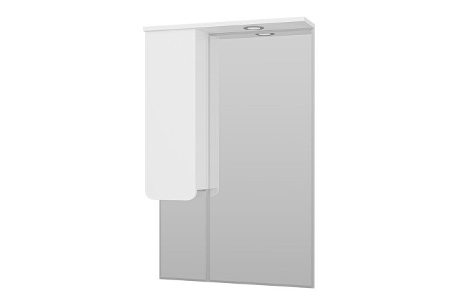 Изображение товара Зеркало шкаф Чегет 65 П-Чег-02065-01Л с LED подсветкой 65х100 см Левый