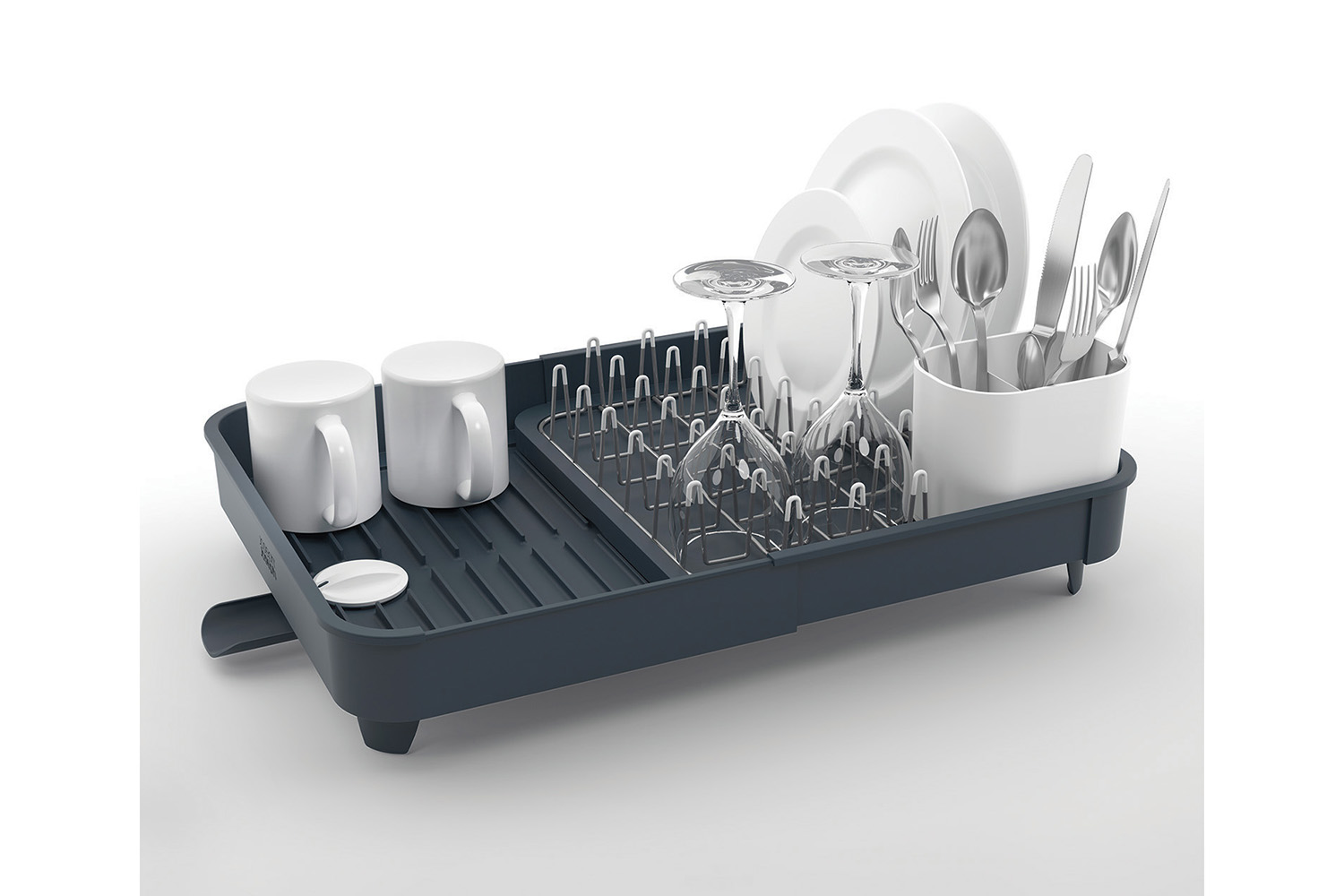 Сушилка для посуды раздвижная joseph joseph extend steel. Joseph joseph сушилка для посуды серая. Extend steel. Сушилка для столовых принадлежностей. 6 см.