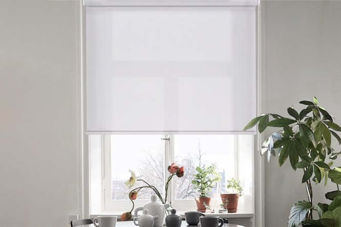 Изображение товара Рулонная штора Лайт 125х170 см, цвет белый