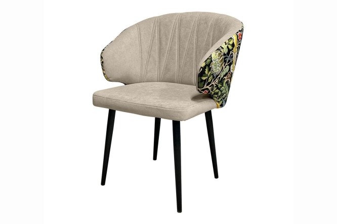 Изображение товара Стул Лион с подлокотниками 58.5х83х56 см в велюре и металле