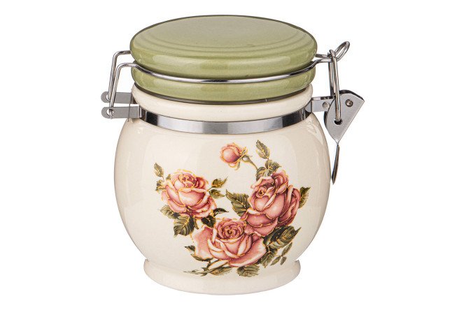 Изображение товара Ёмкость Корейская Роза для сыпучих продуктов 10.5х12х10.5 см, 450 мл