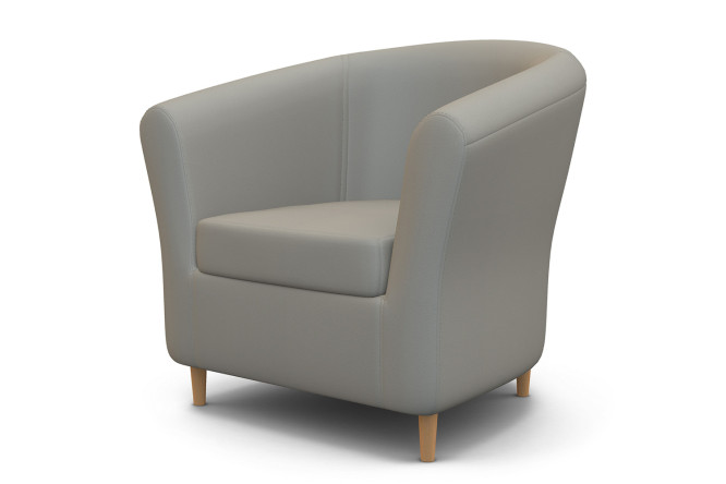 Изображение товара Кресло Евро Лайт с искусственной кожей и максимальной нагрузкой до 120 кг