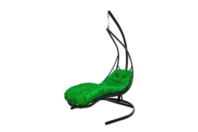 Изображение товара Кресло подвесное Лежачее цвет основания и каркаса чёрный, отделки чёрный