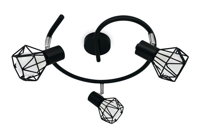 Изображение товара Настенно-потолочный спот AMBRELLA LIGHT Traditional 10 м² E27 металл черный хром