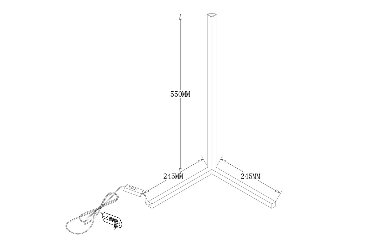 Лампа настольная FREYA Union LED, 24.5x55x24.5 см