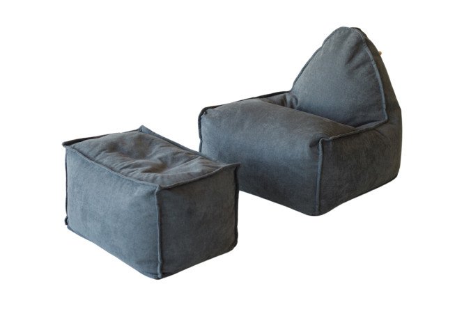 Изображение товара Кресло Манхеттен графит велюр комфортное стильное