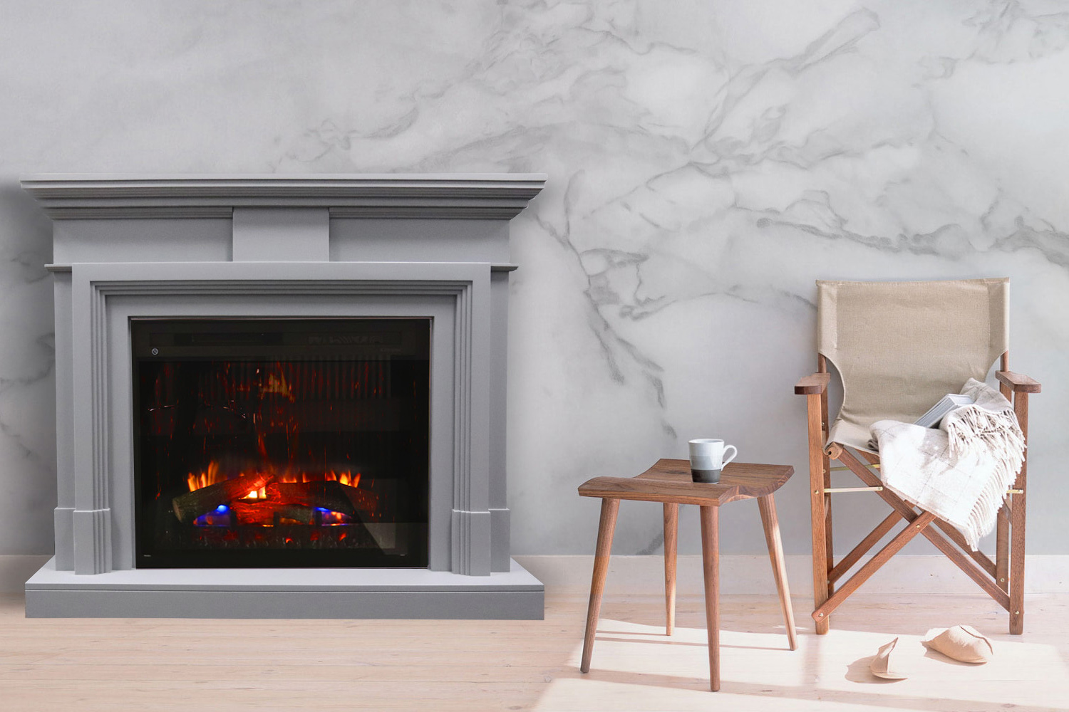 Каминокомплект Dimplex Coventry Gray с очагом Symphony XHD 28