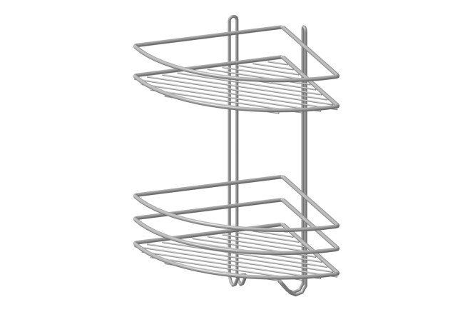 Изображение товара Полка угловая 2-ярусная П0001439 настенная 20x35x20 см