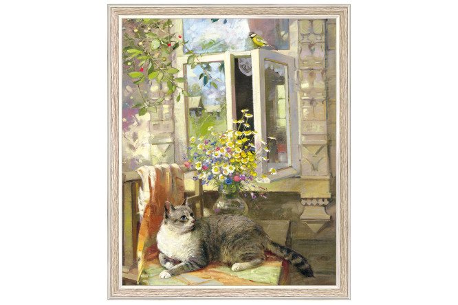 Изображение товара Репродукция в раме Случайная гостья 47х57 см - художественное произведение