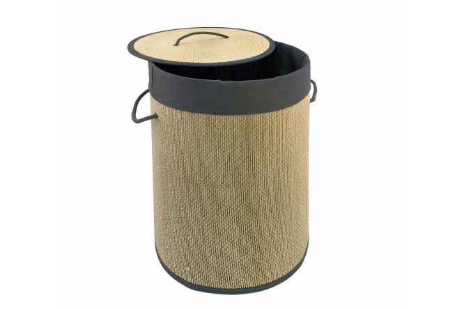 Изображение товара Корзина для белья HOMIUM For home 35x50x35 см 48 л бамбук с крышкой