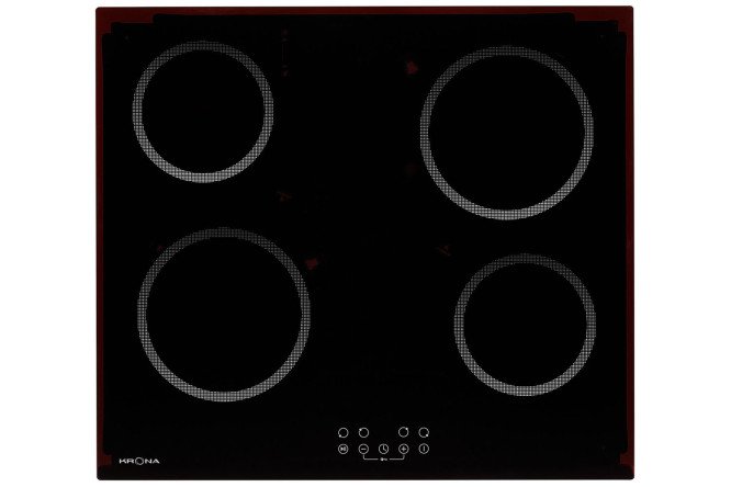 Изображение товара Электрическая панель KRONAsteel Accordo 60 BL, чёрный 59 см