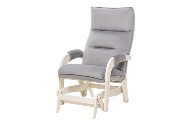 Изображение товара Кресло маятник SCANDICA Leset Ирса с велюровой обивкой, стильное и удобное