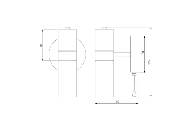 Бра EUROSVET Tesoro 2 кв.м, E14