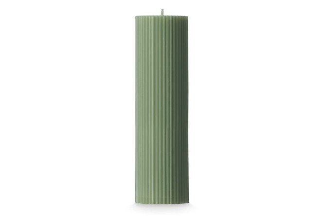 Изображение товара Свеча HOFF Ribbed 20 см - стильный интерьерный аксессуар