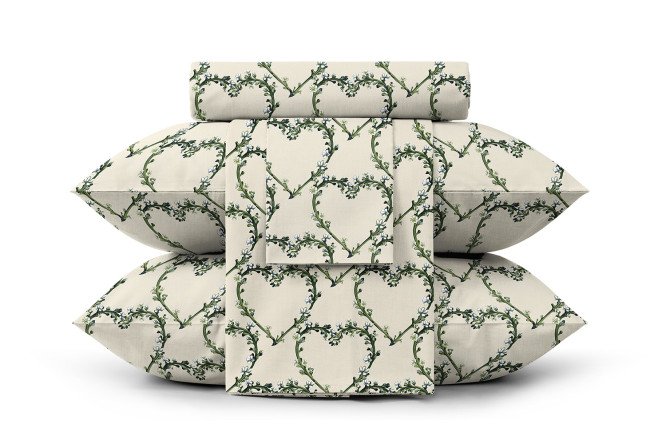 Комплект постельного белья Allisum heart Перкаль 175х215 см, 2 спальный
