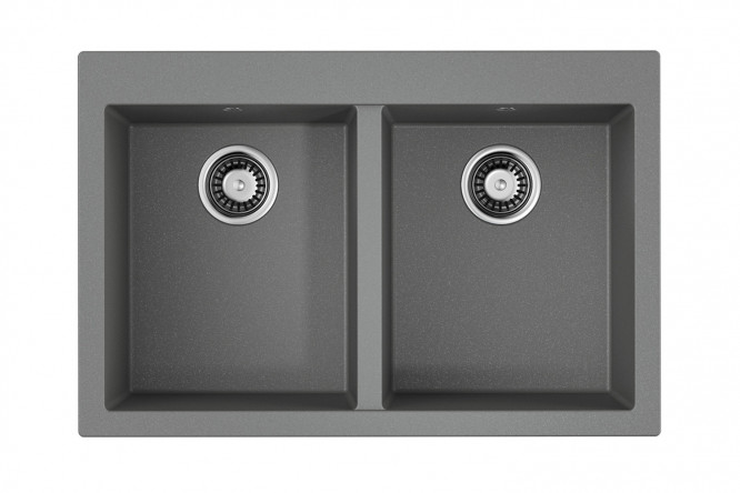 Изображение товара Врезная мойка OMOIKIRI Bosen 80-2-GR из искусственного гранита 80х53х20 см для кухни