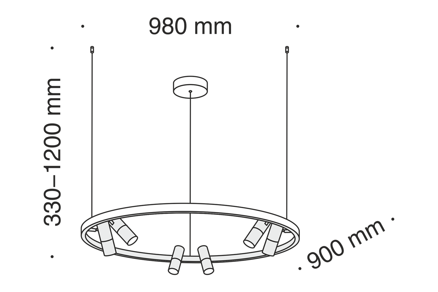 фото Светильник подвесной led modern satellite hoff