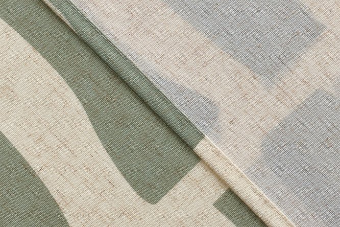 Штора HOFF Дрипинг 145х300 см, 1 шт., цвет бежевый, зелёный
