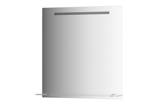 Изображение товара Зеркало настенное EVOFORM Ledline-S c полочкой и встроенным LED-светильником, BY 2155 70х75 см