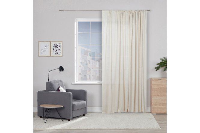 Изображение товара Тюль ESTUDI BLANCO Dayana 300х300 см, 1 шт., цвет бежевый