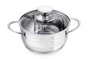Кастрюля с крышкой REGENT Inox Bimbo Vitro 1.5 л