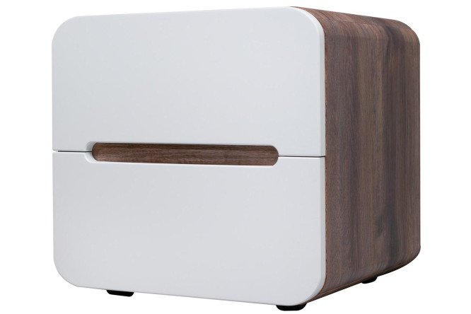 Изображение товара Прикроватная тумба RUNO Ницца из МДФ с высотой ножек 2 см