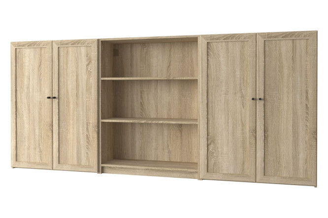 Изображение товара Книжный шкаф низкий Харрис с глухими дверцами
