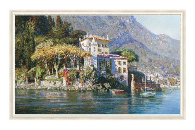 Изображение товара Репродукция в раме Берег Италии 70х110 см - качественное произведение искусства