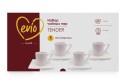 Набор чайных пар EVIO Tender на 4 персоны 4 перс., 8 предм., Костяной фарфор