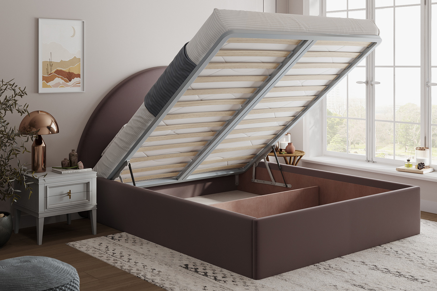 Проект двуспальной кровати с подъемным механизмом 160х200