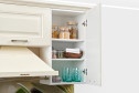 Кухонный гарнитур Белла 2,4 м 246х216х60 см, цвет каркаса белый, фасада ваниль