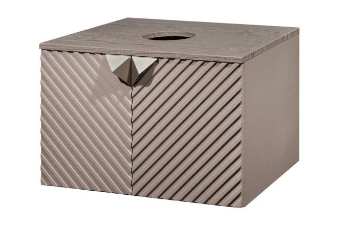 Изображение товара Тумба подвесная RUNO Андорра 70 см кашемир серый и дуб какао МДФ