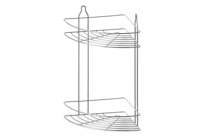 Изображение товара Двухъярусная угловая полка BERKRAFT Classic 21.5x39x21.5 см для дома и офиса