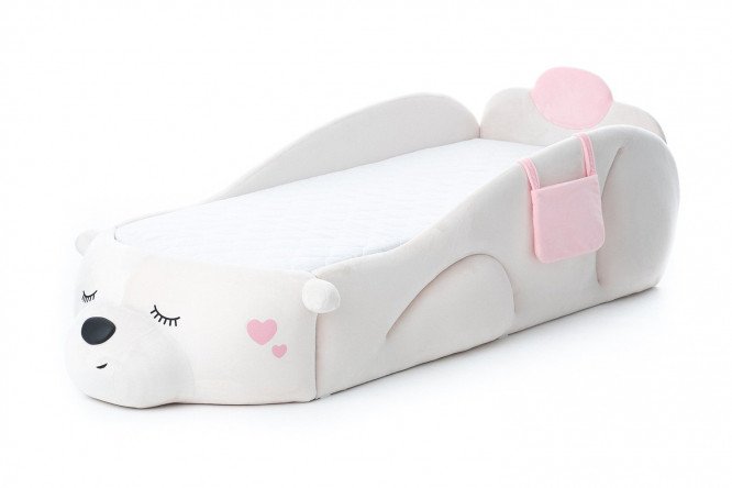 Изображение товара Кровать с кармашком Masha 70х170 см цвет белый