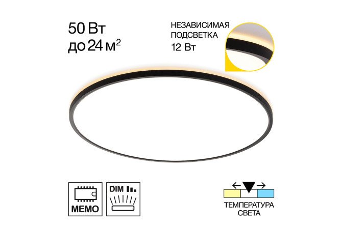 Изображение товара Настенно-потолочный светильник CITILUX Norma с регулируемой цветовой температурой